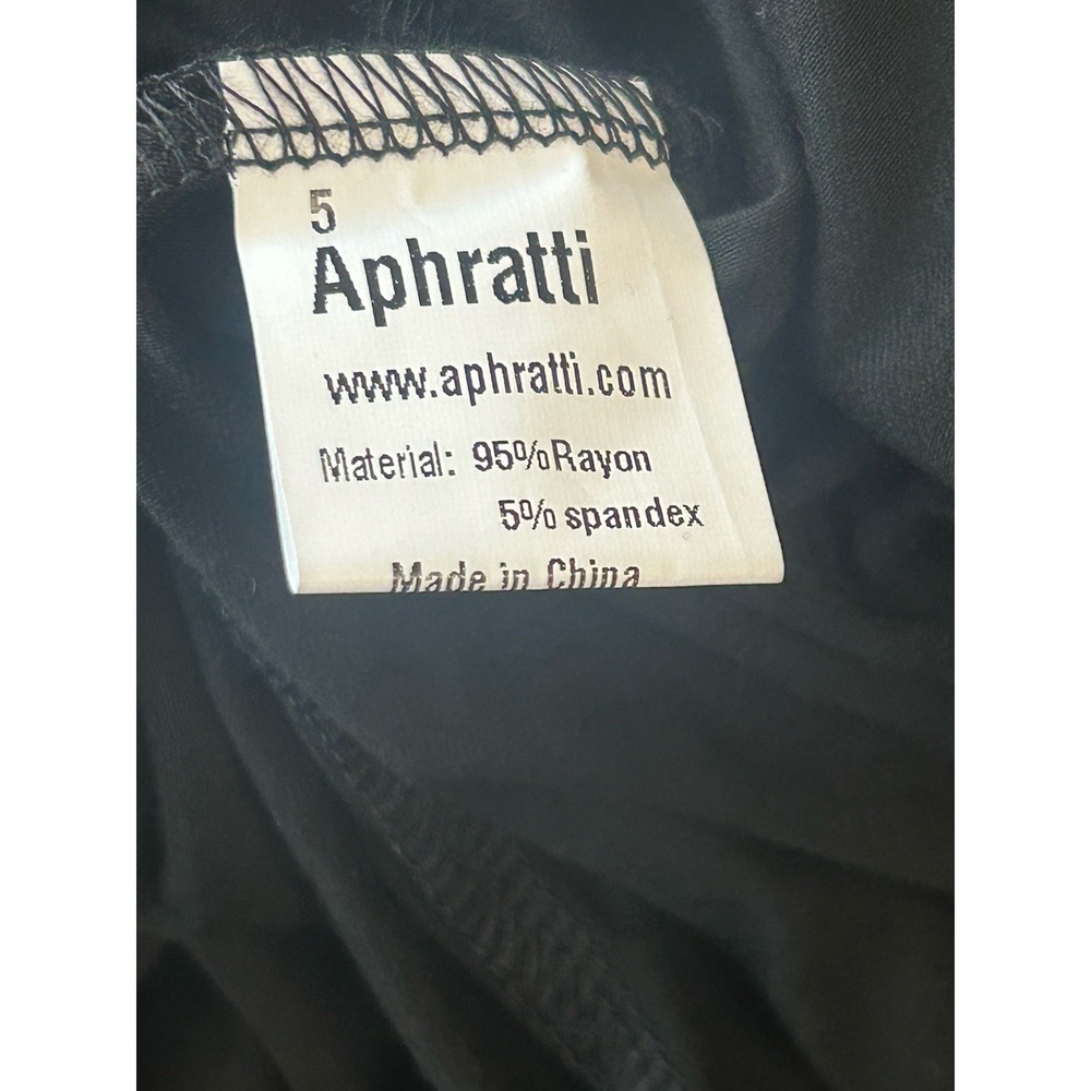 Aphratti NWOT Black Maxi Dress SZ L V Neck Party, Casual Comfy, Travel - Picture 7 of 7